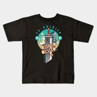 Cloud Buster Sword Emblem Kids T-Shirt